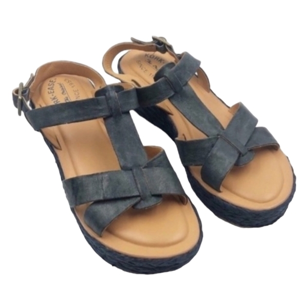 Kork-Ease Women Ande Espadrille Platform Comfort Wedge Sandals shoes sz 11 - Picture 1 of 15